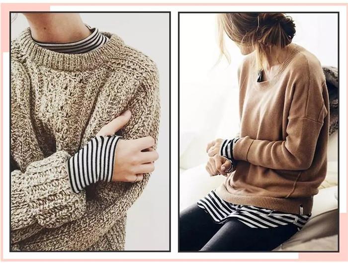 sweater and shirt